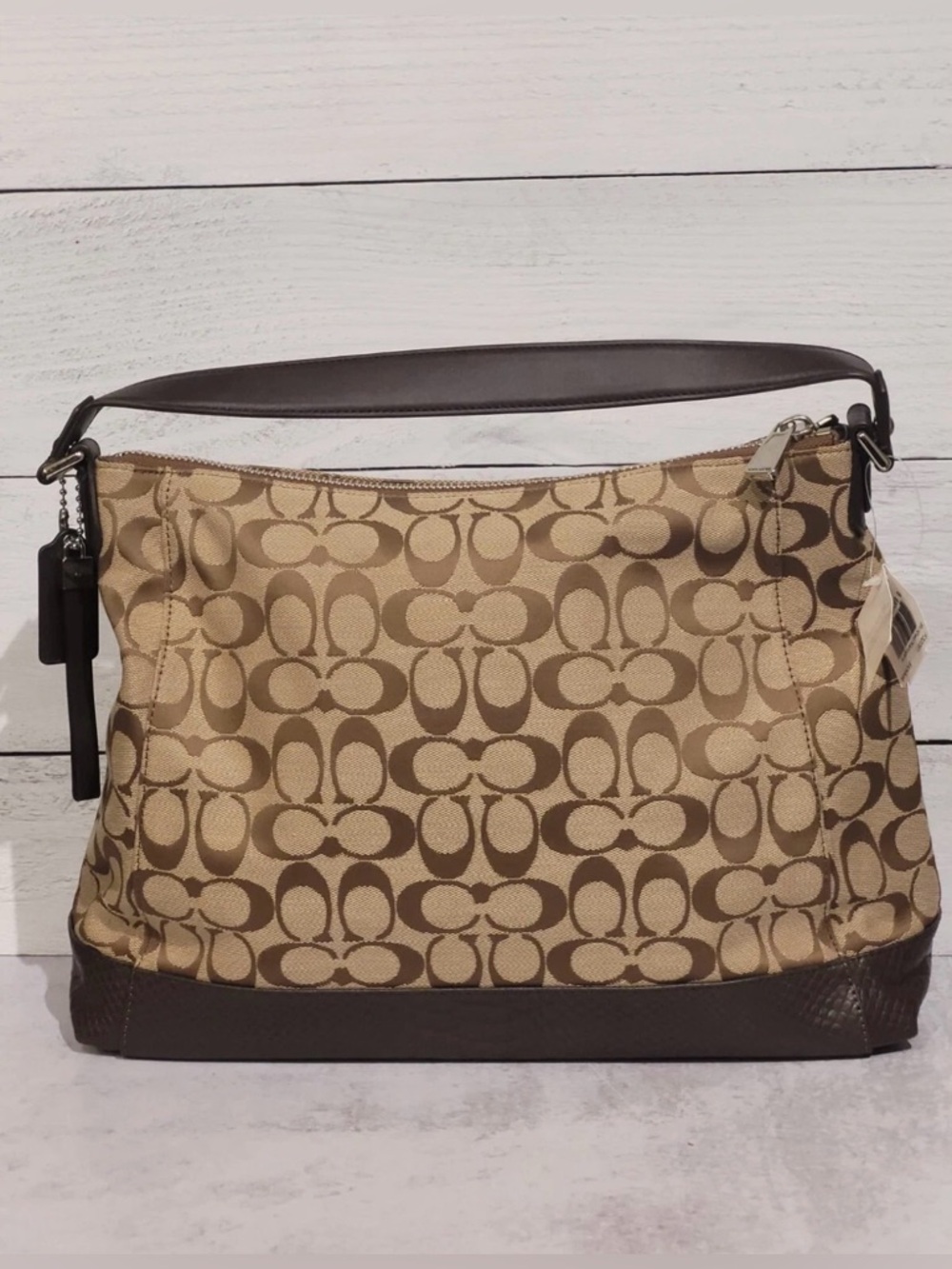 Coach Charlie Signature Python Hobo *Style #F32081* - Picture 3 of 15